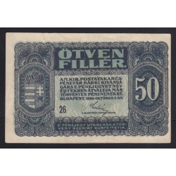 50 fillér 1920 - 26 serial