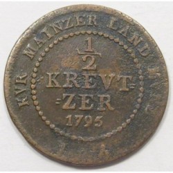 1/2 kreuzer 1795 - Mainz