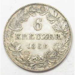 6 kreuzer 1856 - Frankfurt