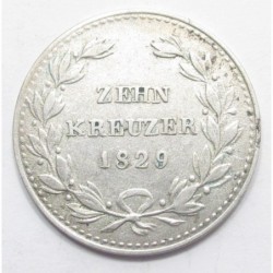 Ludwig I. 10 kreuzer 1829 - Baden