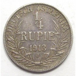 1/4 rupie 1913 J