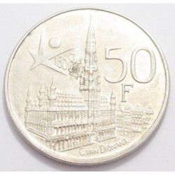 50 francs 1958 - World's Fair in Brussels