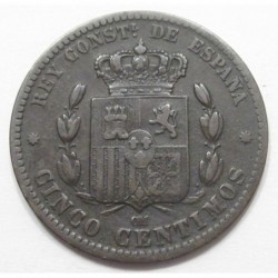 5 centimos 1879
