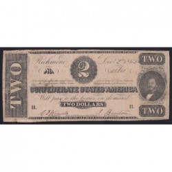 2 dollars 1862 - Richmond