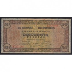50 pesetas 1938