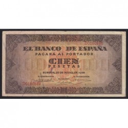 100 pesetas 1938