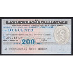 200 lire 1976 - Banca S.Paolo - Brescia