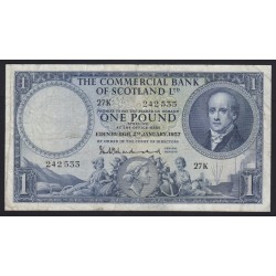 1 pound 1957 - Comercial Bank of Scotland
