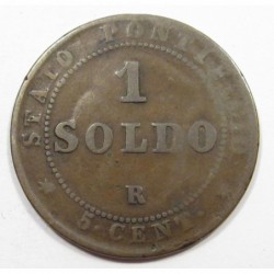 1 soldo / 5 centesimi 1867 R