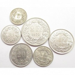 Switzerland coin set 1942-1990