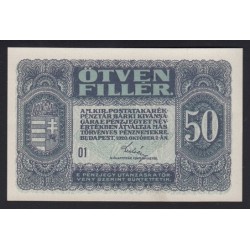 50 fillér 1920 - 01 sorozat