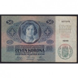 50 kronen/korona 1914