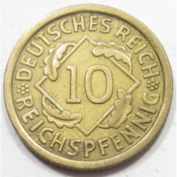 10 reichspfennig 1936 J