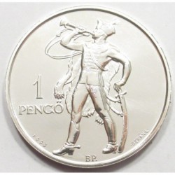 1 pengõ - 5 pengõ silver fantasy coin based on the plaster...