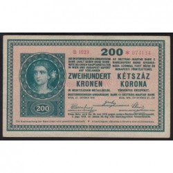 200 korona 1918 B* - ERDÉLYI BANK ÉS TAKARÉKPÉNZTÁR R.T. - TRANSYLVANIAN BANK AND SAVINGS R.T.