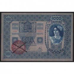 1000 kronen/korona 1920 - ANNULLED HUNGARIAN STAMP