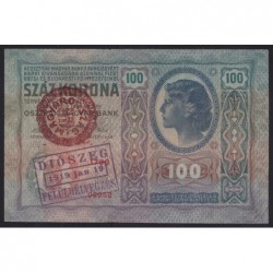 100 kronen/korona 1919 - DIÓSZEG/HUNGARIAN STAMP