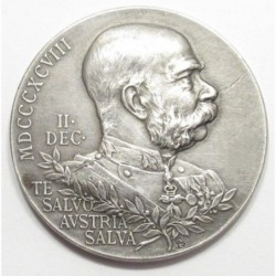 Anton Scharff: Commemorative medal for the 50th anniversary of the reign of Franz Joseph in 1898