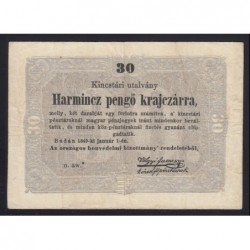 30 pengõ krajczárra 1849