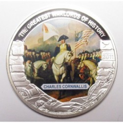 5 dollars 2011 PP - A történelem legnagyobb hadvezérei - Charles Cornwallis