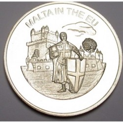 100 liras 2004 PP - Malta in the EU