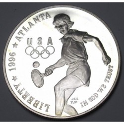 1 dollar 1996 P PP - Atlanta Olympics Games - Tenis