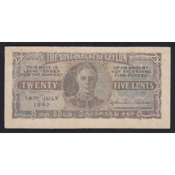 25 cents 1942