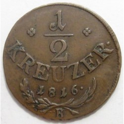 Franz II. 1/2 kreuzer 1816 B