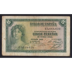 5 pesetas 1935