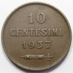 10 centesimi 1937