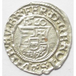 Ferdinand I. dénár 1560 KB