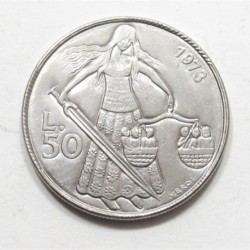 50 lire 1973 - Woman with sword and scales