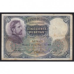 50 pesetas 1931