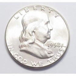 Franklin half dollar 1958