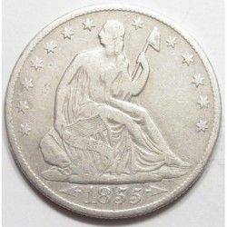 seated liberty half dollar 1855 O