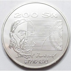 200 korun 1996 - Samuel Jurkoviè szlovák tanár és hazafi