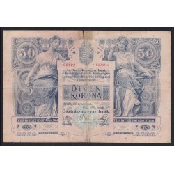 50 kronen/korona 1902