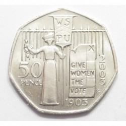50 pence 2003 - Női választójog