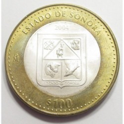 100 pesos 2004 - 180 éves a szövetségi köztársaság - Sonora