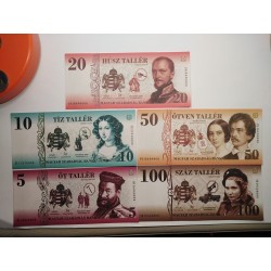 Tallér Banknoten-Gedenkset 2020 - Ungarische Freiheitsrevolutionen