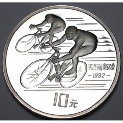 10 yuan 1990 PP - Barcelona Olympics Games - Cycling
