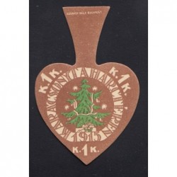 1 korona 1915 - Karácsony a harctéren - adományjegy