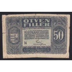 50 fillér 1920 - 14 sorozat