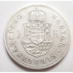 1 forint 1890 - Fiume coat of arms