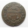 5 centimes 1799 AA - Metz