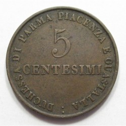 5 centesimi 1830 - Parma